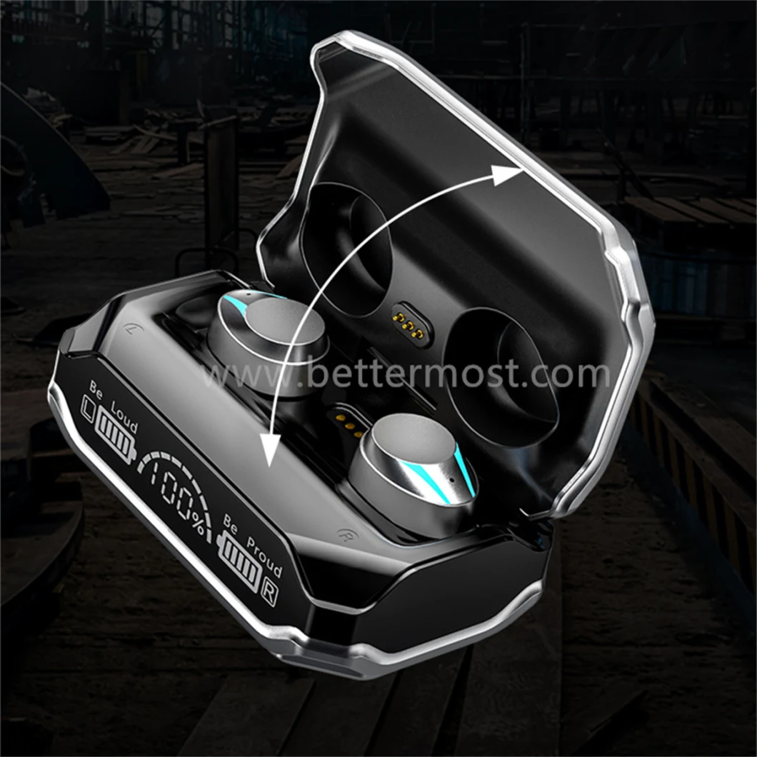 Bm® High Tone Quanlity Colorful LED Metal Mecha Wireless Bluetooth Earphone