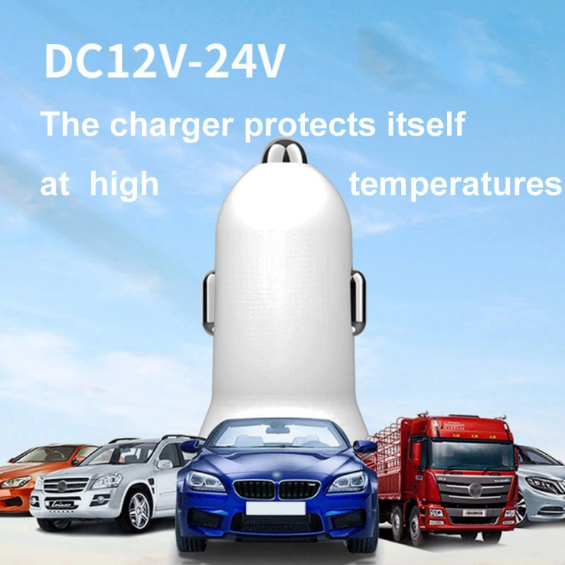 20W Mobile Phone Quick Charge Car Pd Charger, QC3.0 Dual Port Car Charging Head