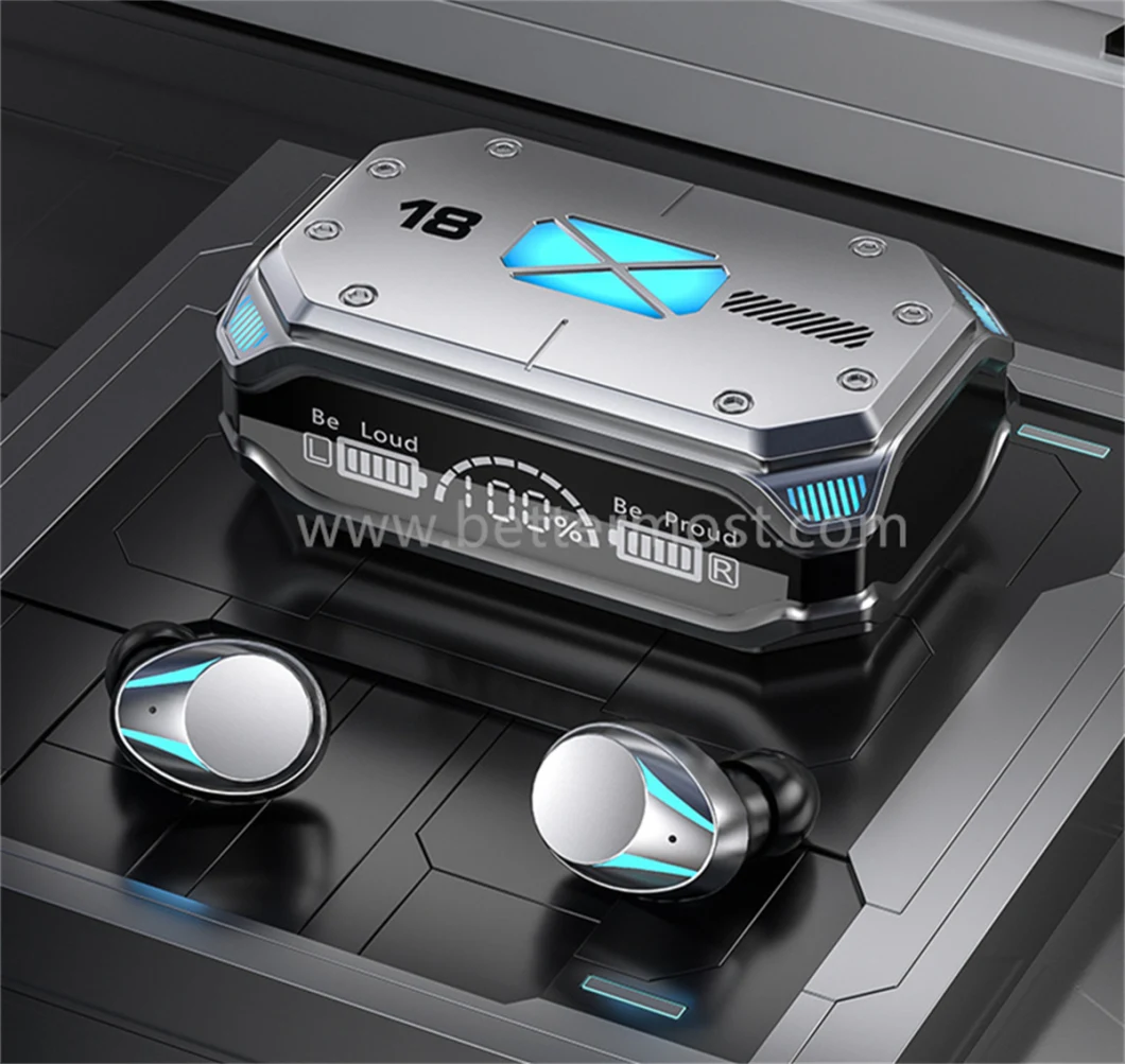 Bm® High Tone Quanlity Colorful LED Metal Mecha Wireless Bluetooth Earphone