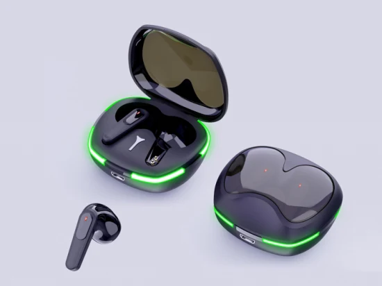 I più recenti auricolari Tws da gioco con luce RGB, cuffie wireless, cuffie Bluetooth, cuffie wireless per telefoni cellulari con microfono